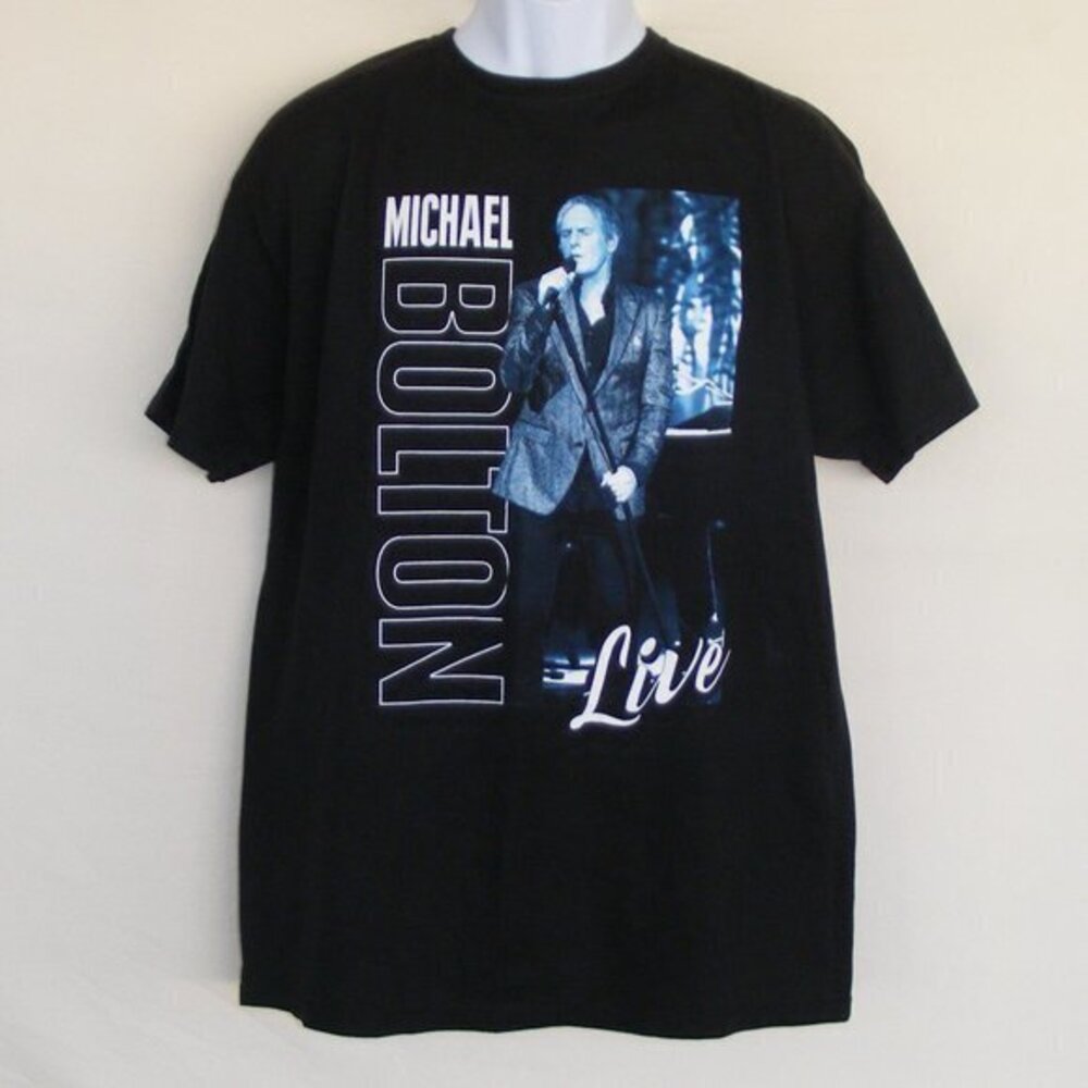 MICHAEL BOLTON Live Concert Tshirt, L, Singer EUC